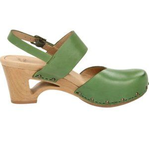 Dansko ‘Thea’ Green Mary Jane Clog Sandals